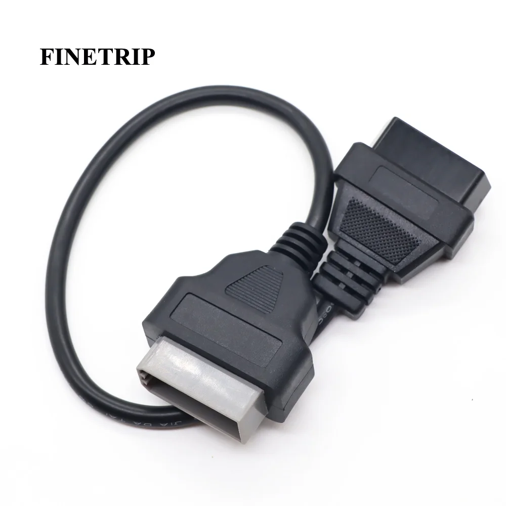 40cm OBD Cable For Nissan 14 Pin Male To 16 Pin Female OBD2 OBDII DLC 16 Pin Diagnostic Tool Adapter Extension Connector Cable