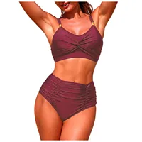 Sexy Bikinis Push Up Swimsuits Women Summer Swimwear For Female Beach Swim Wear Bathing Suits High Waist Tankini Set Pool Bather - Image 3