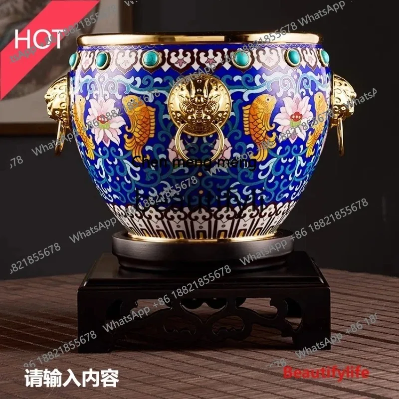 cn8617 ss Dragon Soaring Four Seas Fortune Bowl Craft Ornament Treasure Bowl Opening Wealth Bowl