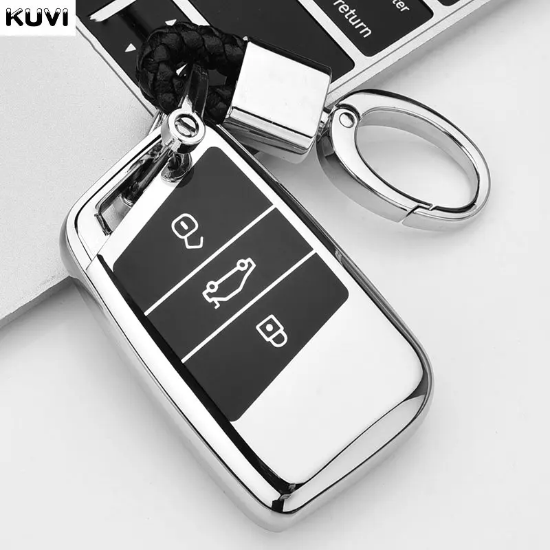 Weiche TPU Auto Fernbedienung Schlüssel Fall Abdeckung Halter Shell Fob Für Volkswagen VW Magotan Passat B8 Für Skoda Superb A7 Zubehör