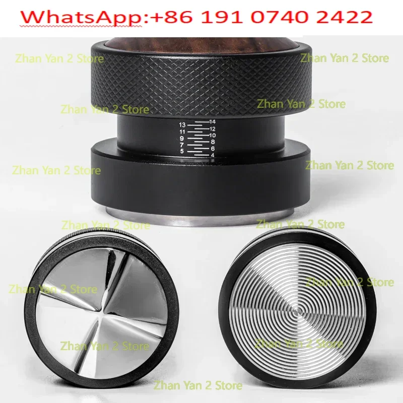 51Mm 53mm 58.35mm Walnut Cap Gravity Stainless Steel Espresso