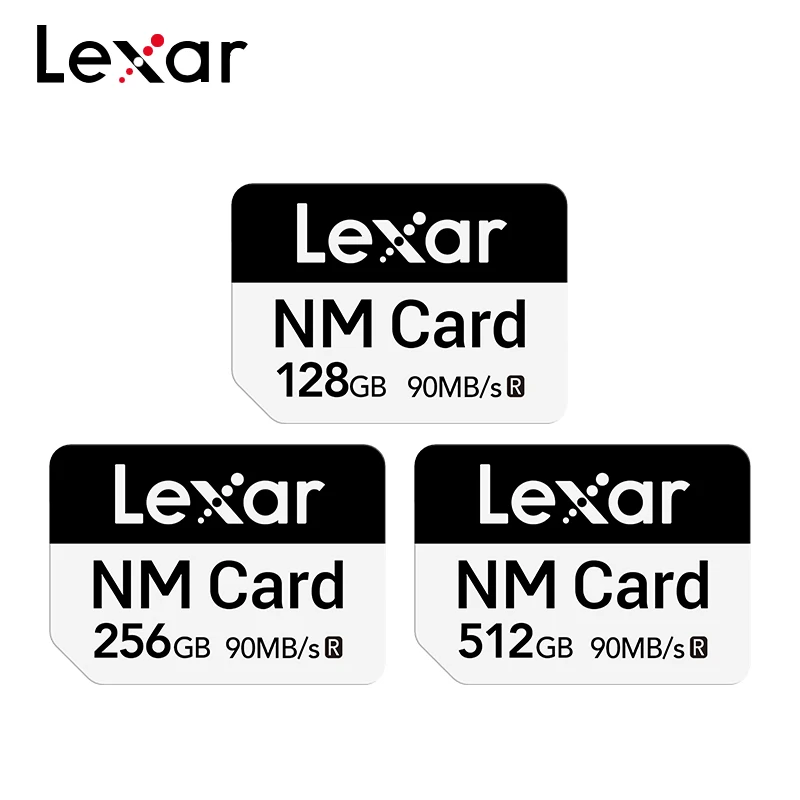 Original Lexar NM Card Memoria Card 128GB 256GB 512GB Storage Card Read 90MB/s NM Card For Huawei Phone/Tablet