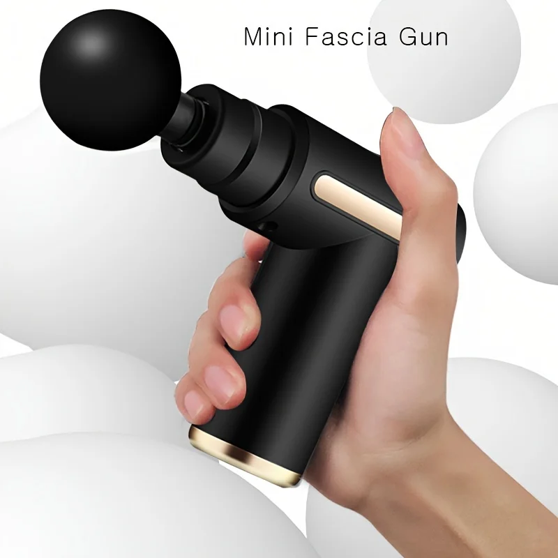 

Mini Fascia Gun Household Muscle Relaxation Metal Fascia Gun Portable Silent Wireless Massage Gun