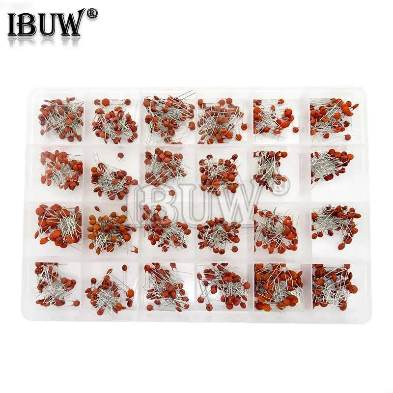 

960PCS 24value*40PCS=960PCS 50V Ceramic Capacitor Assorted kit Assortment Set + Box