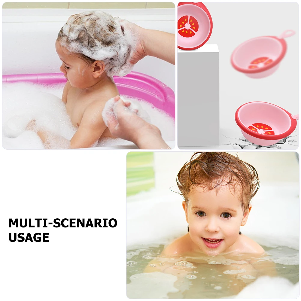

Cute Fruit Basin Wash Portable for Plastic Silica Gel Basins Multipurpose Cartoon Washing Shaped