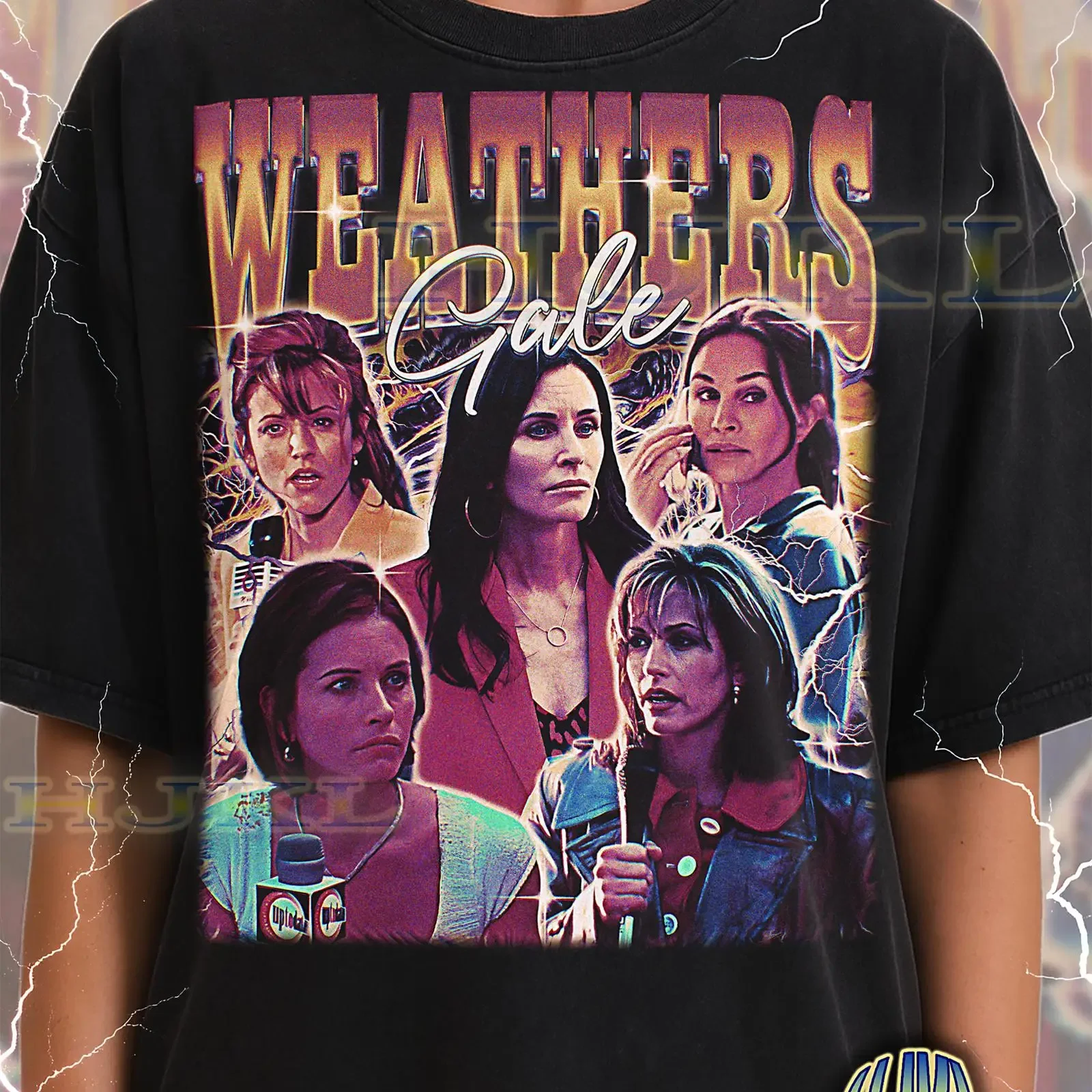 Gale Weathers T Shirt Vintage Character Horror Reporter Slasher Star 90s Retro Throwback Sweater vintage Washed Casual Stylish