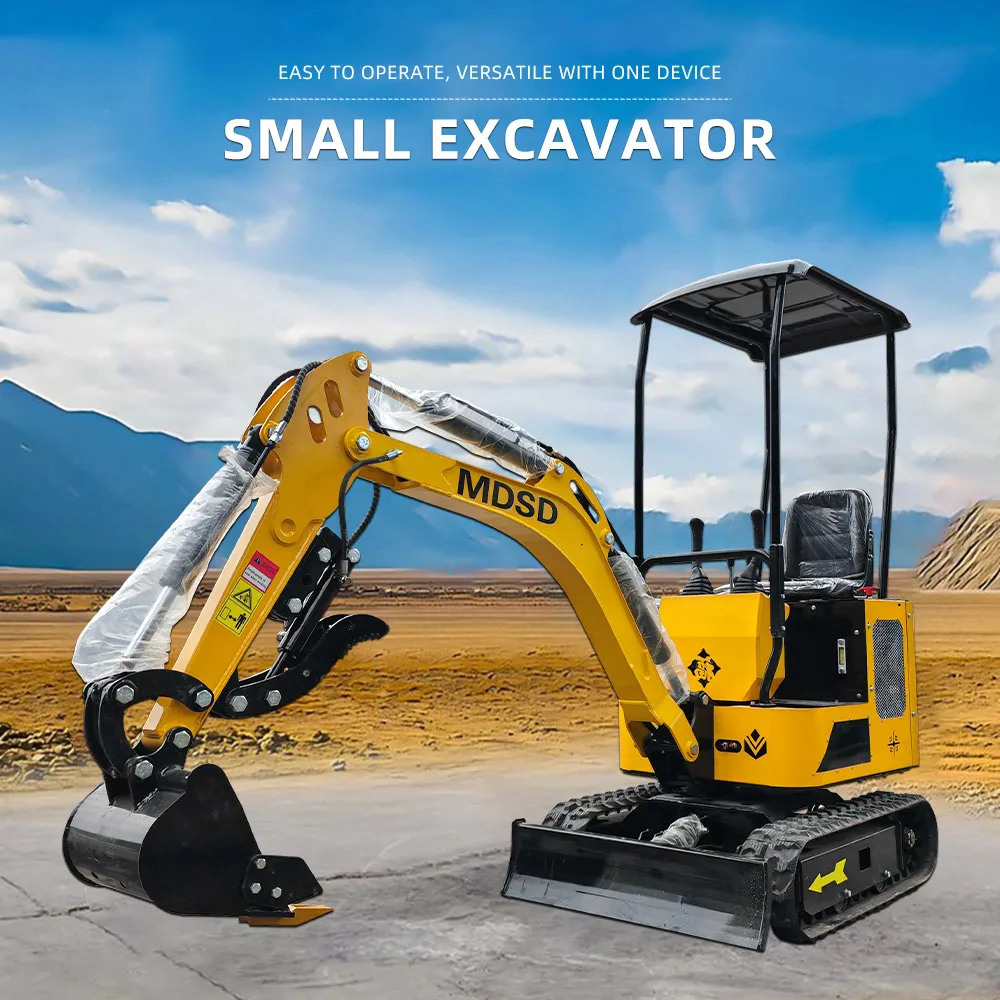 

Worldwide Shipping 1.5 Ton Mini Excavator Factory Direct Sale Small Digger CE Certified Garden Crawler Digger For Kubota Engine