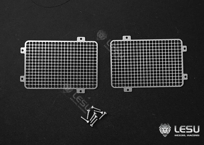 Lampenschirm LESU 1/14 LKW-Modell Schlamm-LKW Baufahrzeug TGS Scheinwerferabdeckung Metallschutzabdeckung modifiziertes Upgrade – Detail 3
