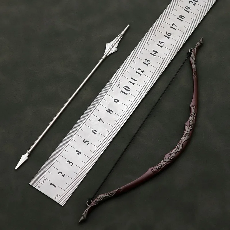 อุปกรณ์เสริมทหารโบราณ ขนาด 1/6 โมเดลธนูและลูกศร สำหรับฟิกเกอร์แอคชั่น 12 นิ้ว ตุ๊กตา BJD และของตกแต่ง