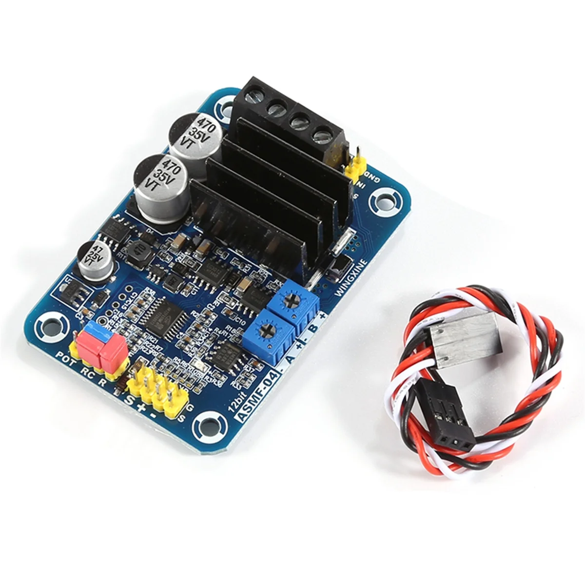 

New ASMF-04 Single Channel Module High Torque 500Nm Controller Servo DIY 12V to 24V Current Limit 10A Module