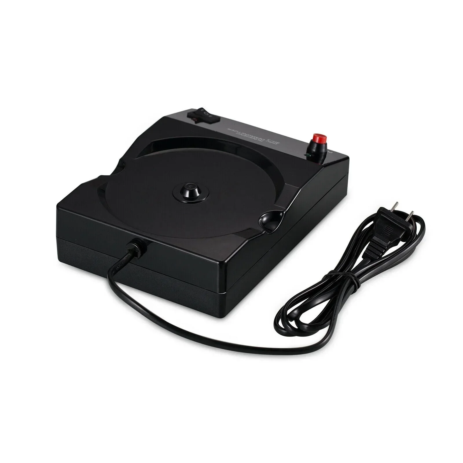 เครื่องลบแม่เหล็กแผ่นซีดี/ดีวีดี ขนาดเล็ก AC 250V สำหรับหลอด/สายเคเบิล สีดำ 0.8A