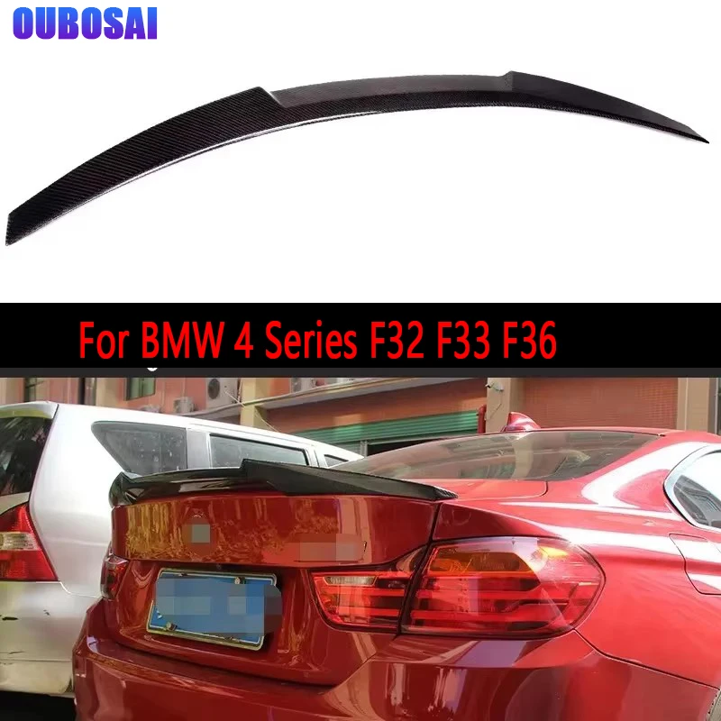 

For BMW 4 Series F32 F33 F36 Carbon Fiber Spoiler Shunt Rear Tail fins Duckbill Car Wing Retrofit the rear wing