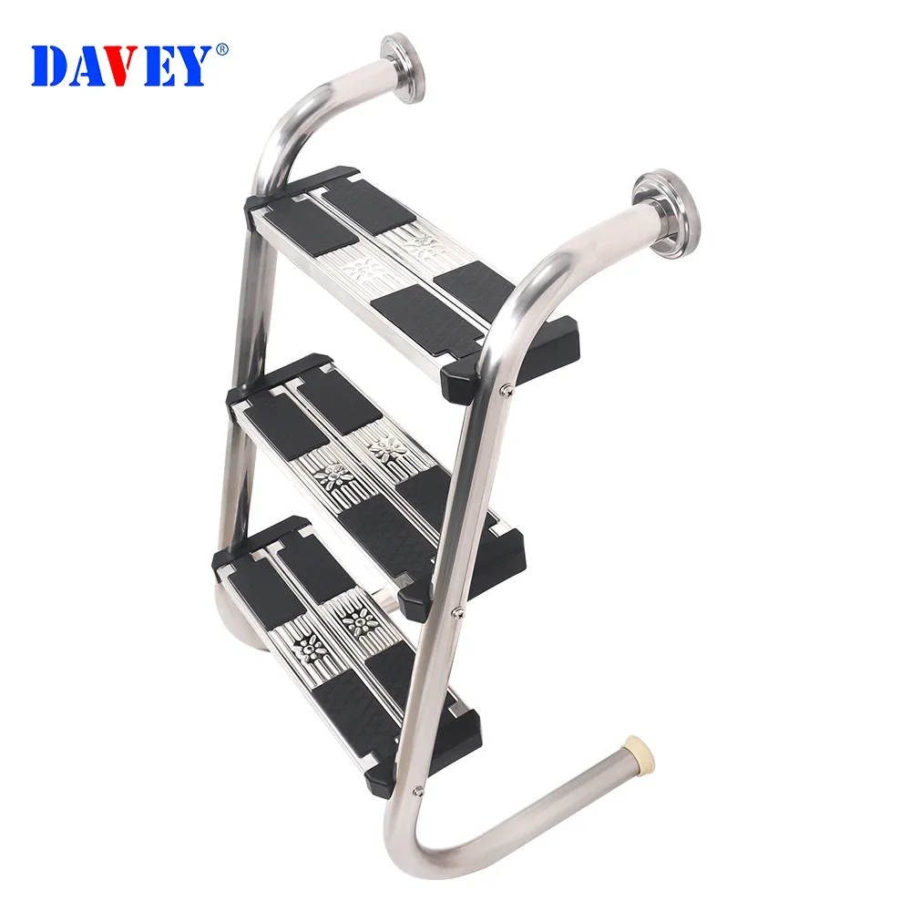 High Strength SS304/316 Swimming Pool Ladder With Wide Anti-Slip Pedals Customized OEM Manufacturer Supply