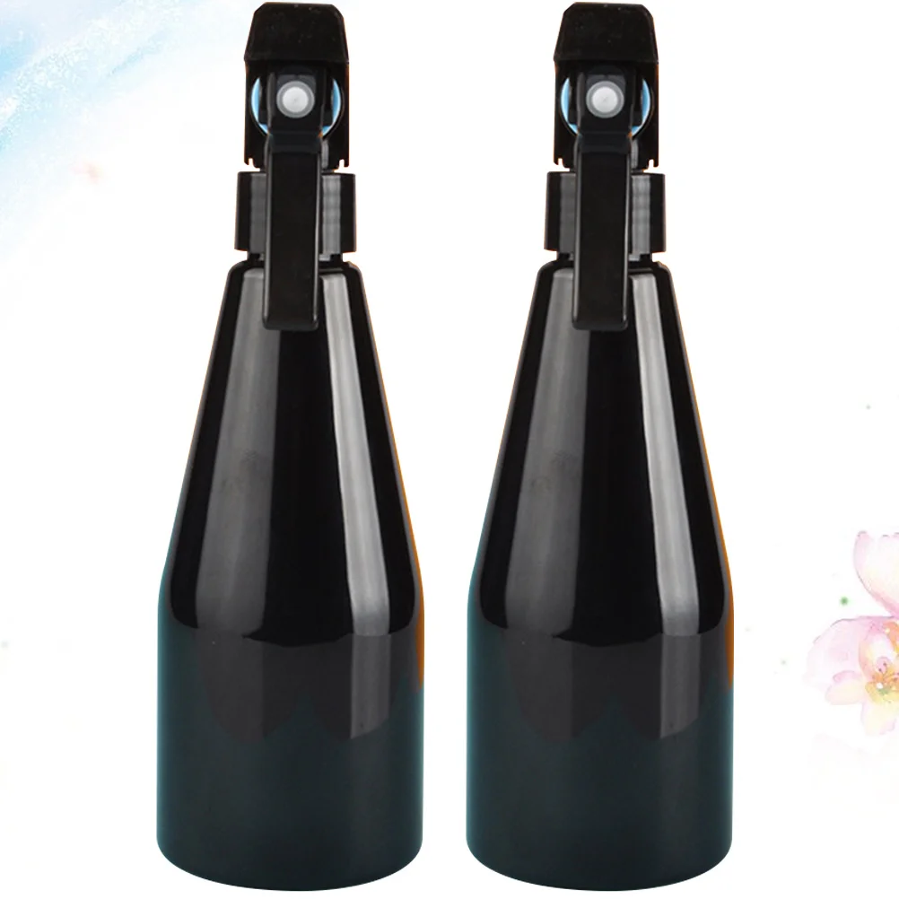 2 قطعة 250 مللي زجاجة رذاذ سوداء إعادة الملء البلاستيك بخاخ الماء رقيق ضباب للنباتات حديقة السفر التنزه التخييم #6