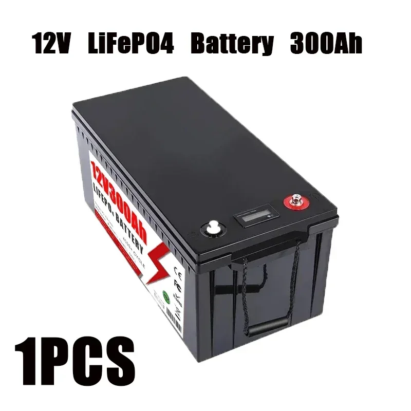 12V 300Ah LiFePO4 Battery Built-in BMS Lithium Iron Phosphate Cells For Replacing Most of Backup Power Home Energy Storage