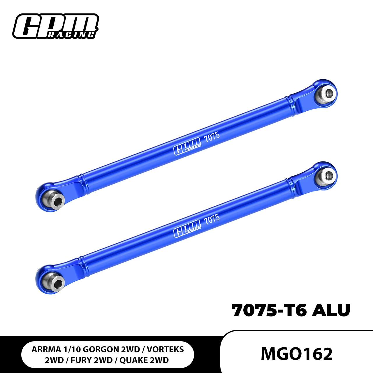 GPM Alloy 7075 Front Steering Link Rod ARRMA Gorgon Mega Truck RTR（ARA3230ST1）