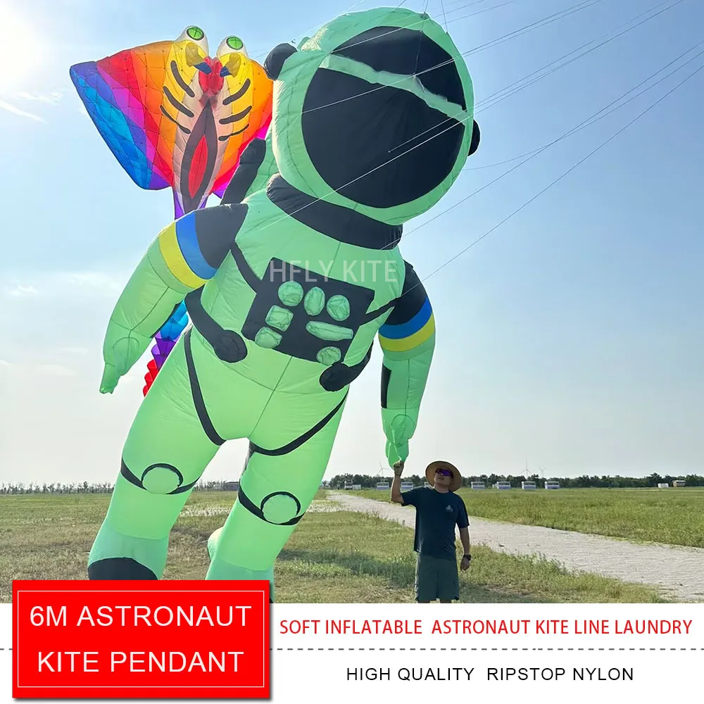 HFLY New Arrival Large 6m Astronaut Kite Line Laundry for Adults High Quality Ripstop Nylon Show Kites Pendant