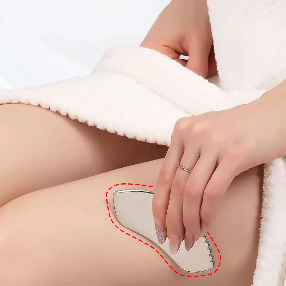 

New Guasha Scraping Massage Scraper Face Massager Gua Sha Board Stainless Steel Body Muscle Relaxing Scraping Board Massage Tool
