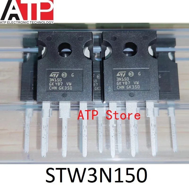 5-10pcs/lot 100% New Original STW3N150 3N150 TO-247-3 MOSFET N-CH 1500V 2.5A TO247-3