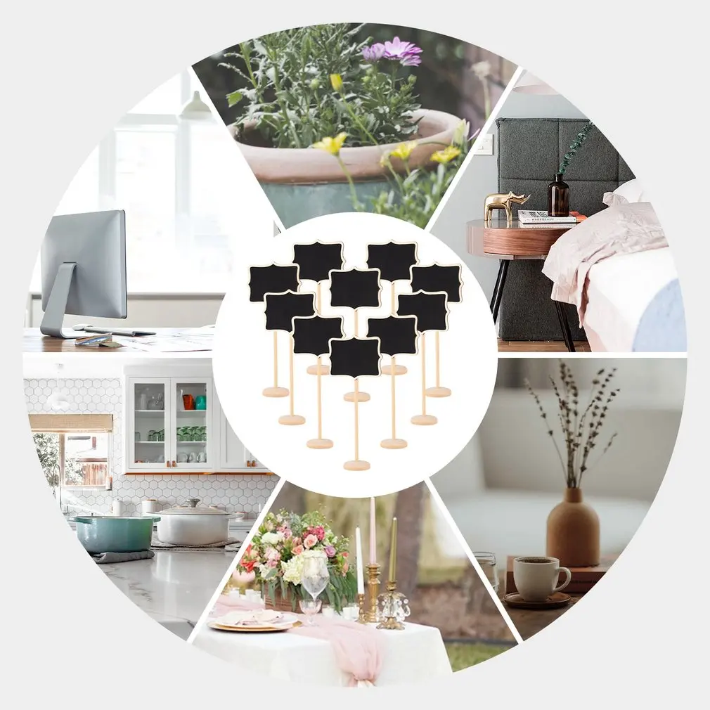 10 шт., деревянные мини-доски