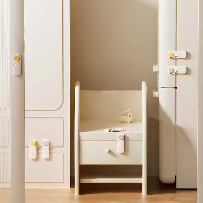 1Pcs Baby Anti-Pinch Hand Cabinet Door Buckle Home Refrigerator Lock Multi-Function Drawer Locks For Kids Security Protection