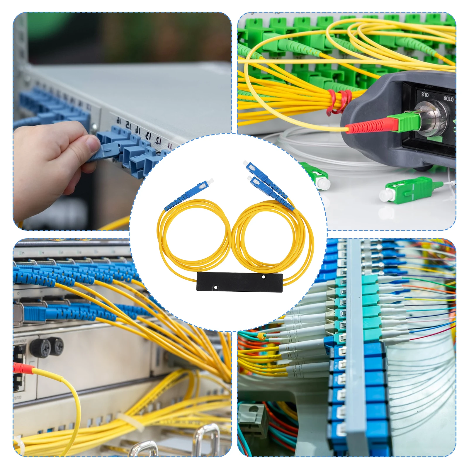 

Fiber Splitter Digital Optical Cable Splice Box Connectors Splicer