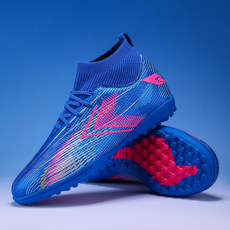 

New Men Soccer Shoes Grass High-Top Futsal Sneakers Football Boots Non-Slip High-Quality Match Indoor Hot-Selling Outdoor