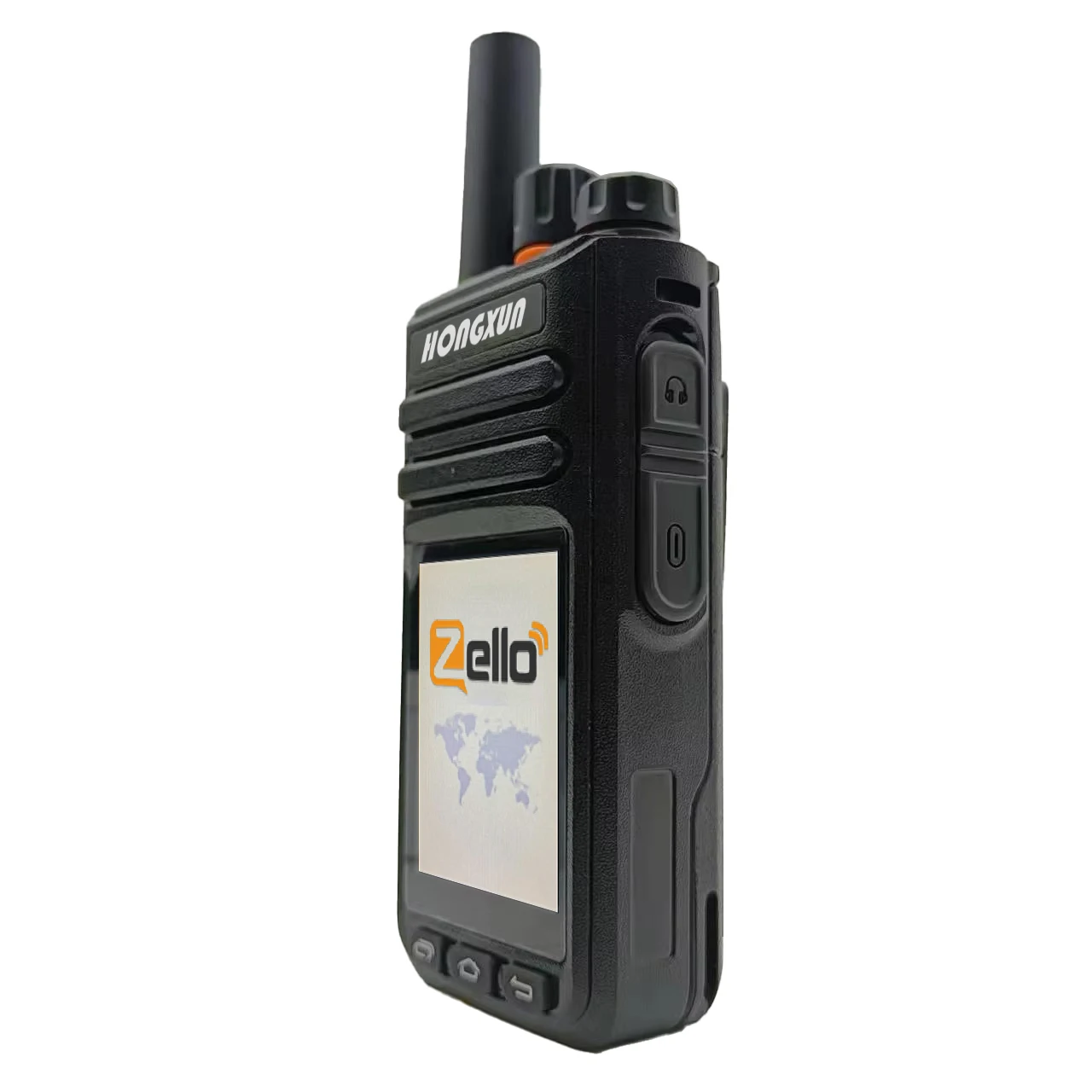 HX-T82 Public Network Walkie-Talkie Zello Platform Compatible Bluetooth Connection SOS Function GPS Positioning Color LCD