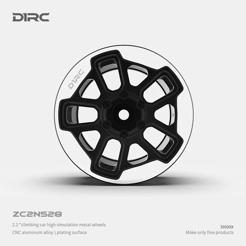 D1RC Robin Hood roue de simulation de voiture d'escalade en métal de 2.2 pouces TRX4 scx10 troisième génération (ZC2NS28)