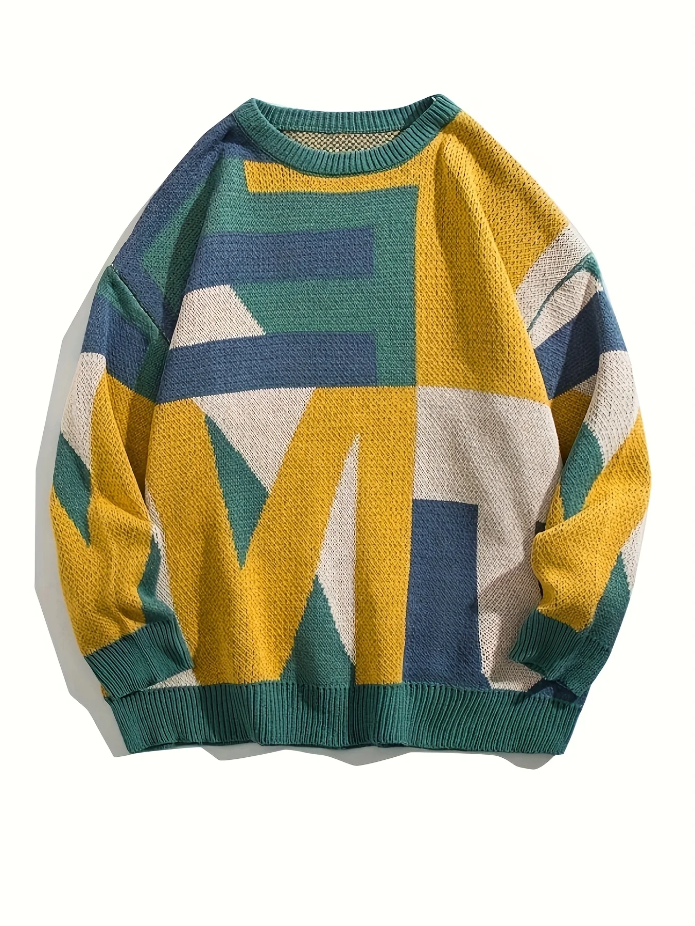 

Осенне-зимний пуловер в ленивом стиле, модный топ с круглым вырезом, свободный вязаный пуловер в стиле ретро, повседневный и универсальный