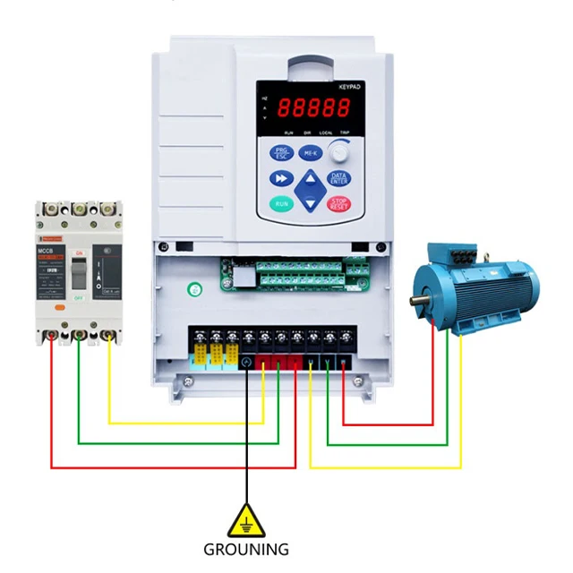 Single phase 220V to Three phase 380V AC 50Hz/60Hz VFD/Variable Frequency converter for motor/pump