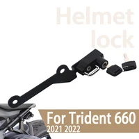 Kit de bloqueo para casco Trident660 Trident 660, cascos de motocicleta, cerradura antirrobo de seguridad, accesorios de aluminio resistentes a prueba de herrumbre