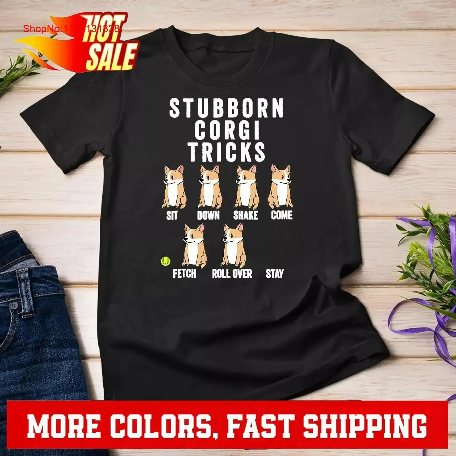 Tournes Corgi tenaces T Shirt Funny Dog vintage Haut délavé pour un usage quotidien graphique Vêtements de créateurs étirés Casual Unisexe