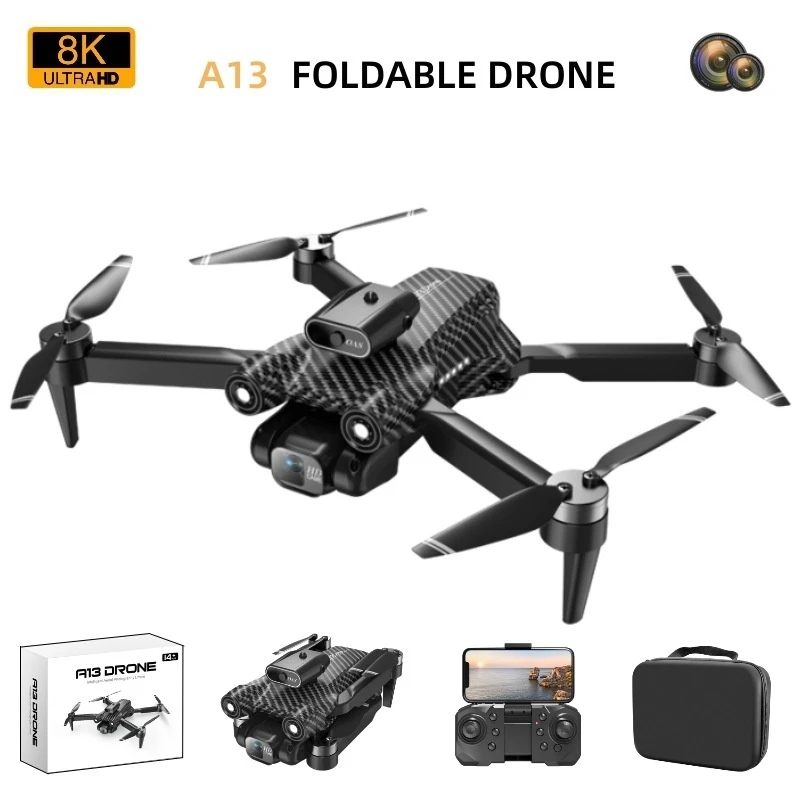 Uav Hd Professional Aerial Photography Motion Quadcopter Brushless Motor Four-Way Obstacle Avoidance Folding Remote Control Toy