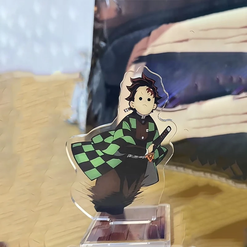 ฟิกเกอร์อะคริลิคตั้งโต๊ะ คามาโดะ ทันจิโร่ จากอนิเมะดาบพิฆาตอสูร พร้อมฐานตั้ง โมเดล โทมิโอกะ กิยู ของตกแต่งโต๊ะทำงาน รถยนต์ ป้ายตั้งโชว์ ของขวัญ