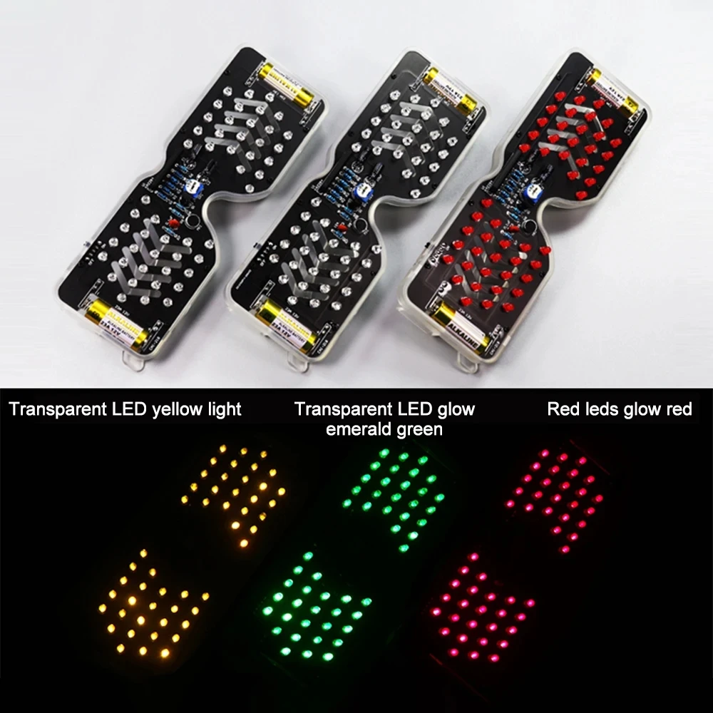 음성 제어 LED 발광 안경 키트 LED 깜박이는 조명 전자 부품 재미있는 DIY 용접 연습