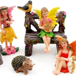 Garden Statues Fairies Set of 10 Pcs Miniature Garden Figurines Fairies Statues Outdoor Decor Garden Art Outdoor