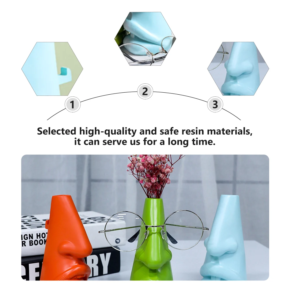 

1Pcs Resin Vase Artware Glasses Display Stand Decorative Flower Arrangement Holder Desktop Ornament Decorative Vase
