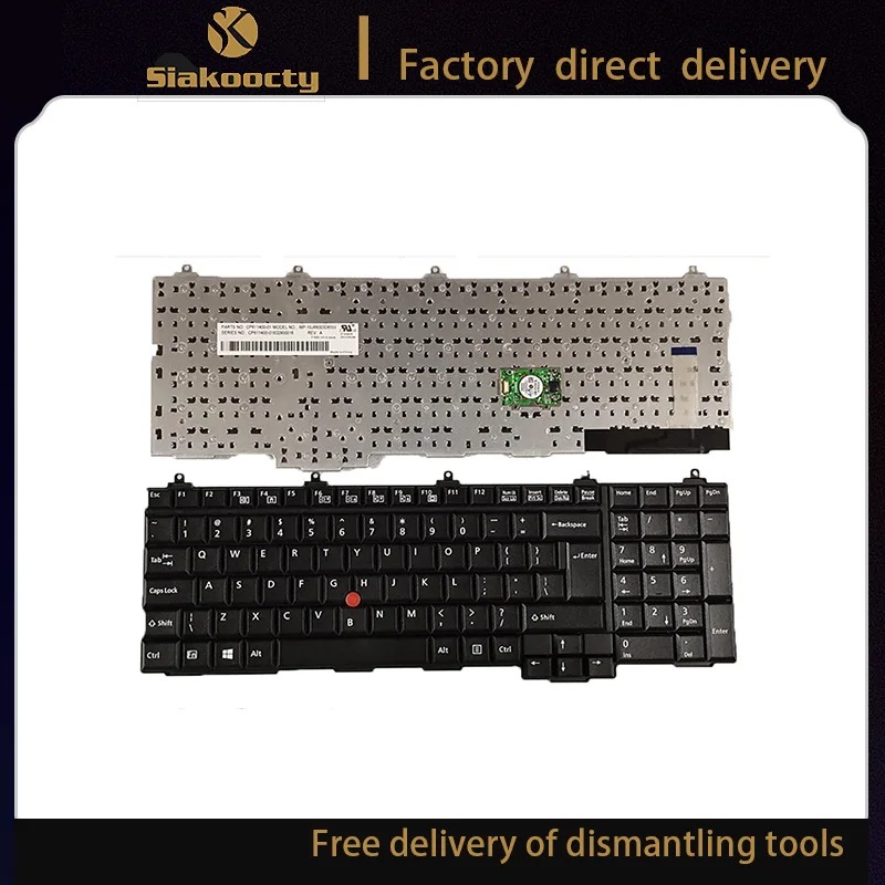 Siakoocty para Fujitsu Celsius H720 Lifebook E751 E752 E781 E782 Layout de Teclado ui