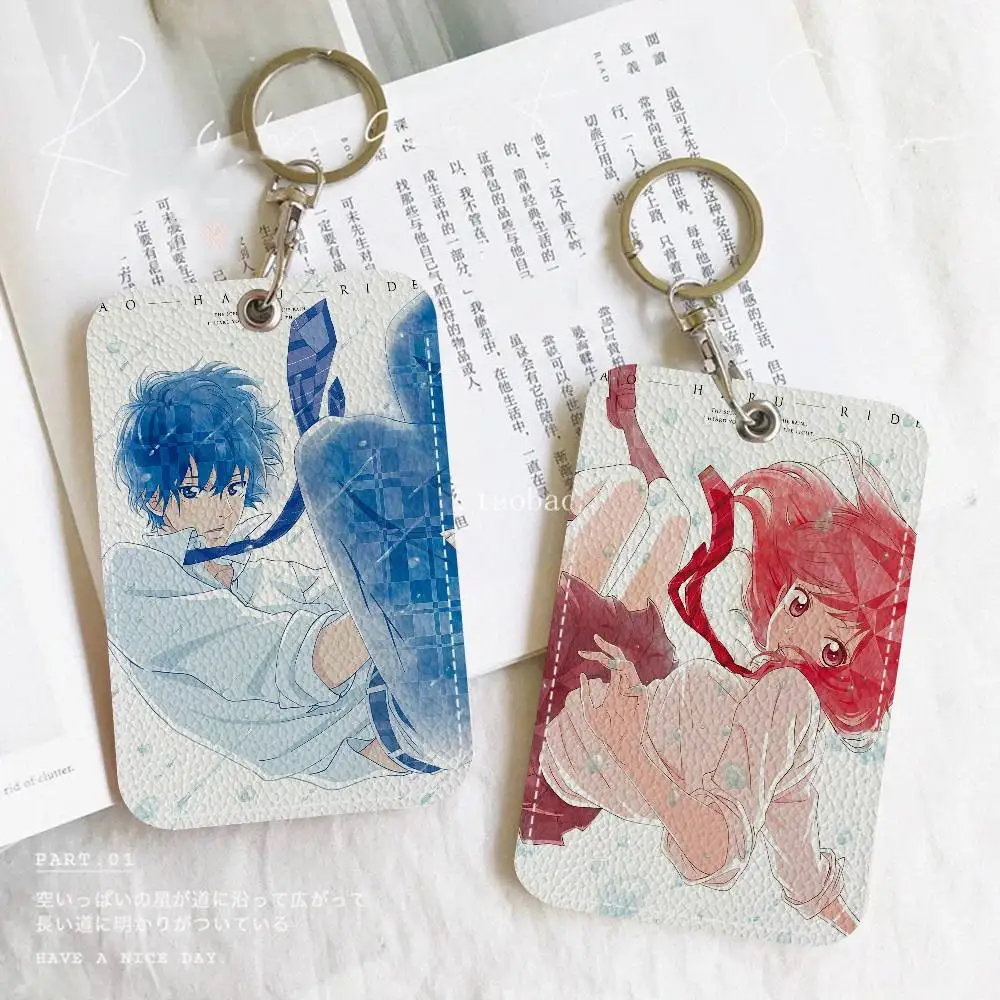 Ao Haru Ride Anime Card Holder Suitable for Bank Business Work Card Holder Credit ID Card Badge Bag Holder Keychain