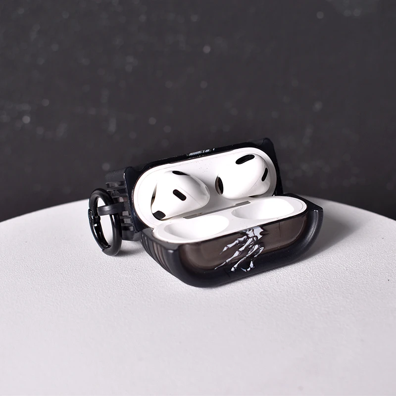 حافظة جمجمة لهاتف ابل ايربودز برو 3 1st 2nd 3rd غطاء الجيل لـ Airpods 4 2 Gen New Air Pods غطاء حماية
