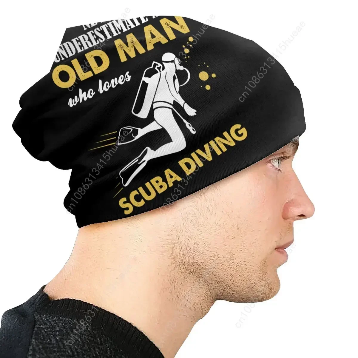 بونيه الشتاء الدافئة محبوك قبعة يحب الغوص بيني قبعات الكبار الغوص إقتباس المحملة لمحبي غواص قبعات صغيرة قبعة تزلج في الهواء الطلق