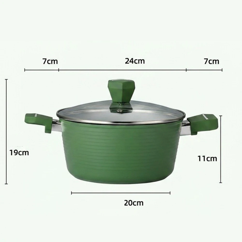 Easy Clean Metal Cooking Pot Cooking Pot Induction Compatible Pot Alloy Cooking Pot Quick Rinse Structure Robust Alloy Build