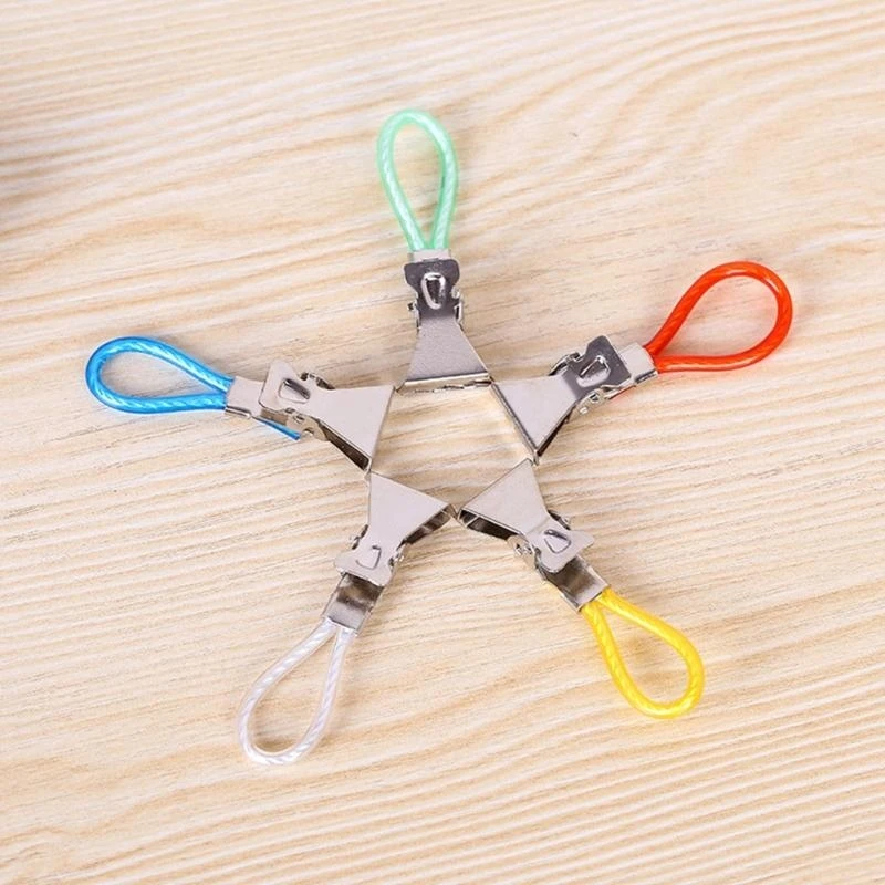 

10 Pieces Sturdy Metal Towel Clip With Strong Grip Accessory for Home Use