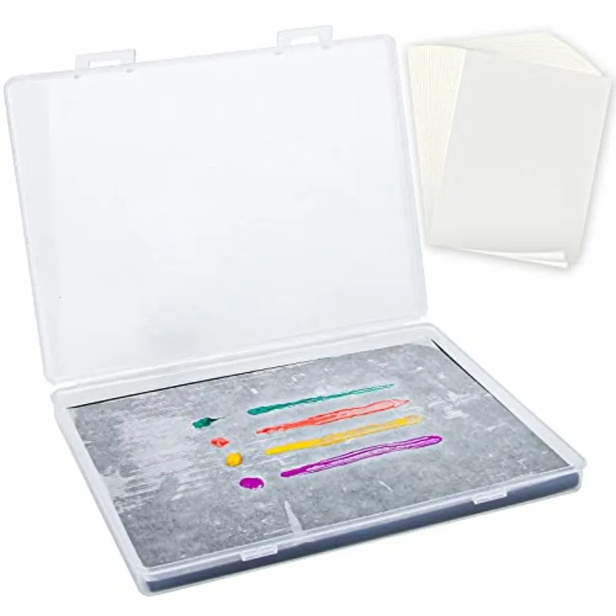 

Stay Wet Palette for Acrylic Painting Wet Palette Tray with Sponges and 100 Papers for Acrylic Paints, Keep Paint Wet and Fresh