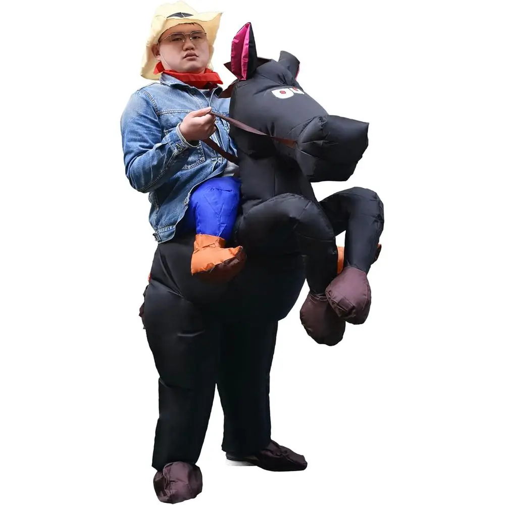 

Костюм лошади Iatable, ковбойский райдер, наряд для вечеринки на Хэллоуин для взрослых