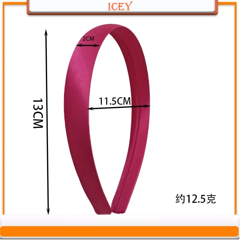 여아용 새틴 머리띠, 헤어 후프, 머리띠, 여성용 커버 플라스틱 ABS 헤어 액세서리, 여러 가지 빛깔의 DIY, 33 개, 1.5cm, 2cm