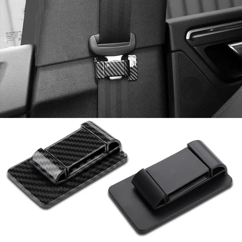 Car Seat Belt Holder Limiter Buckle Stopper Safety Belt Adjusting Clip Non-slip Spacing Limit Device Fixed Buckle Accessories