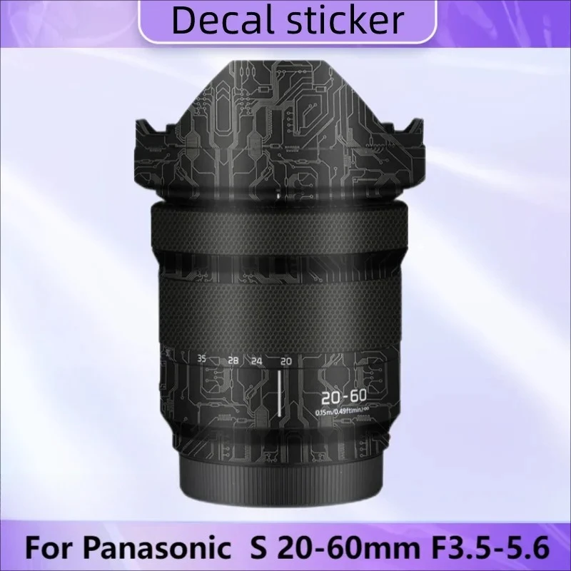 

Для Panonic Lumix S 20-60 мм F3.5-5.6 наклейка на объектив Beschermende Huid наклейка виниловая пленка анти-крас Beschermer Jas
