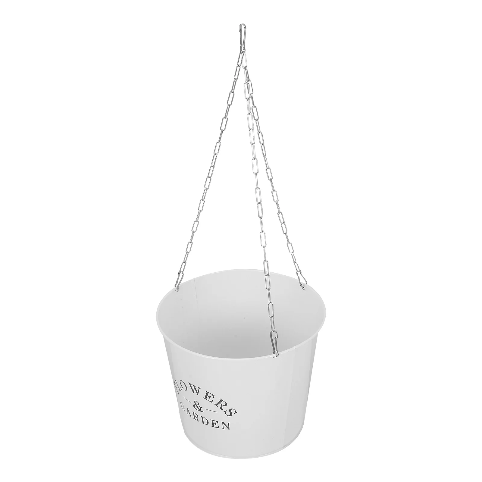 

Metal Hanging Bucket Heavy Duty Iron Plant Container For Outdoor Garden Balcony Railing Planter Wall Mounted Flower Pot